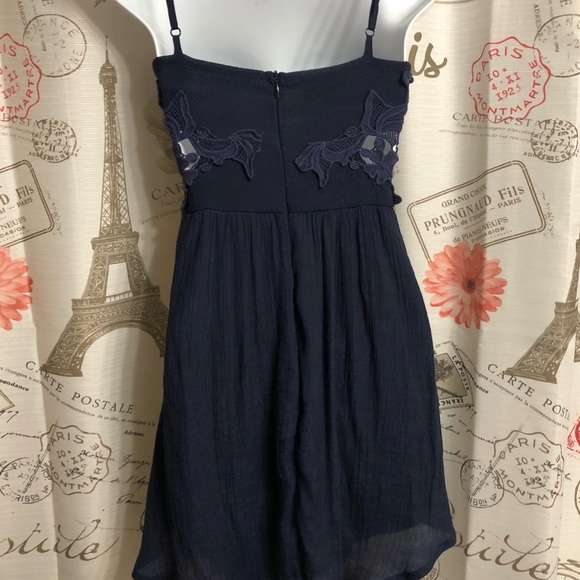 Socialite Navy Blue Dress With Cutouts - Picture 6 of 10